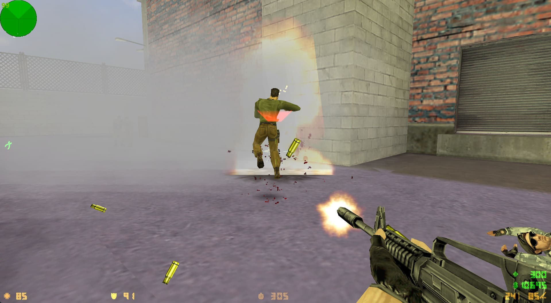 Геймплей CS 1.6 2005 на Dust2